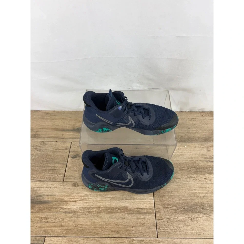 Nike KD Trey 5 IX Mens Basketball Shoes Navy Green CW3400 400 Size 8.5